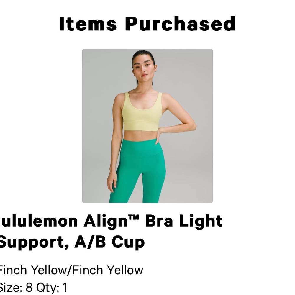 Lululemon sports bra